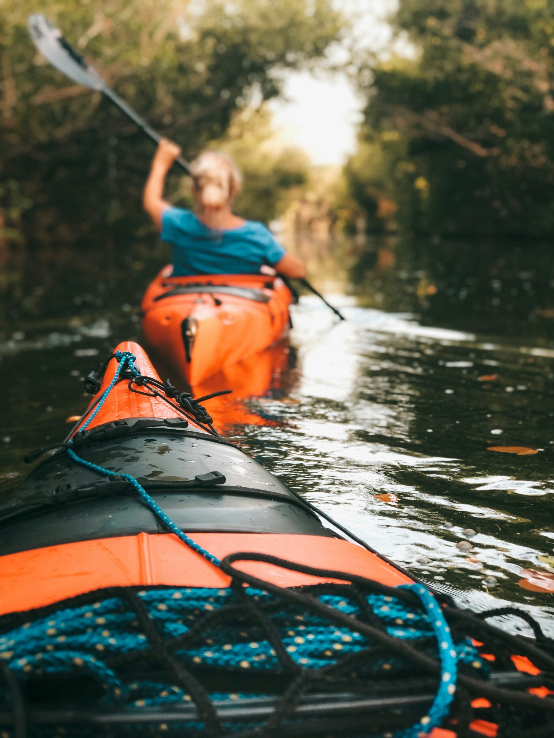 Kayak in river
